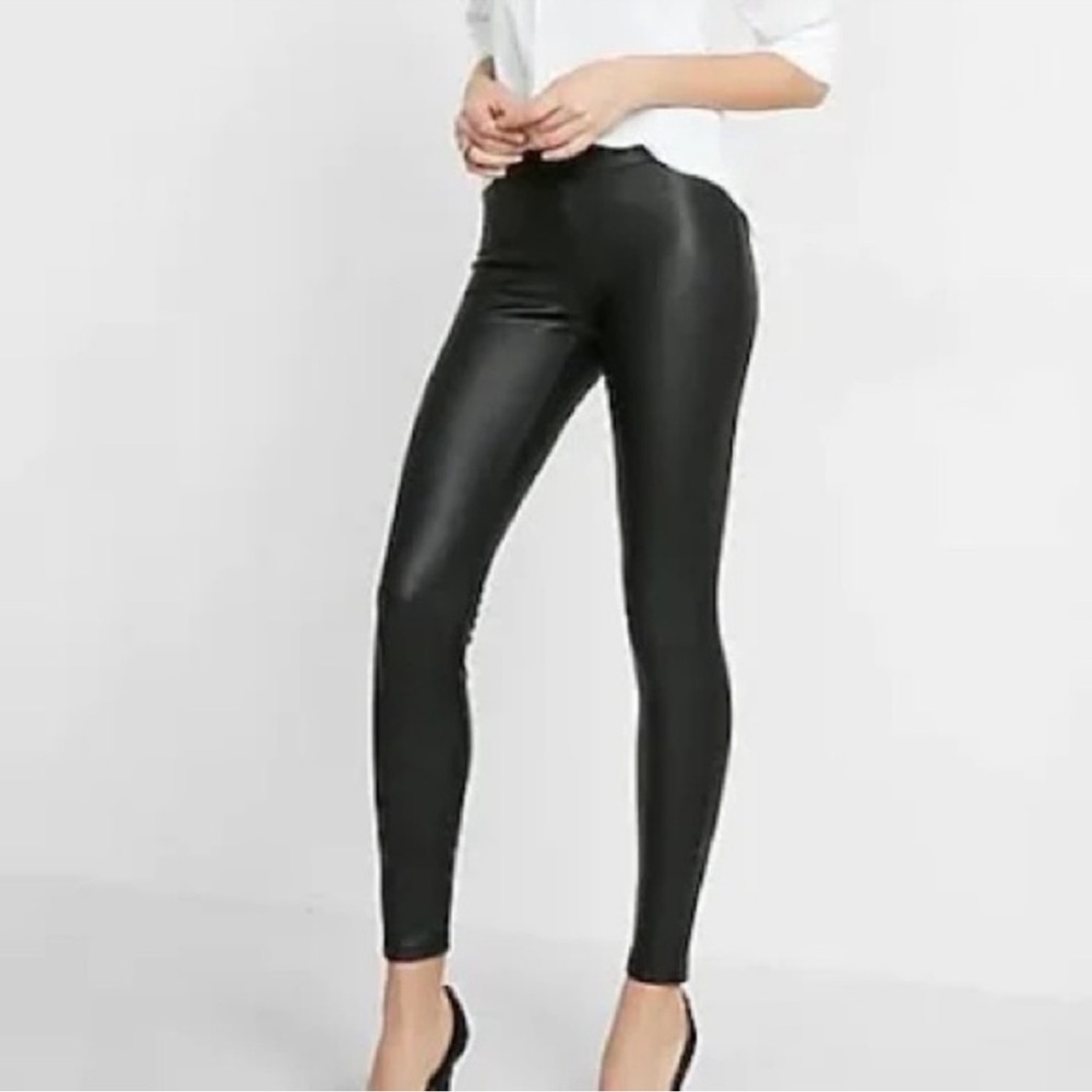 Express NWT faux leather black leggings